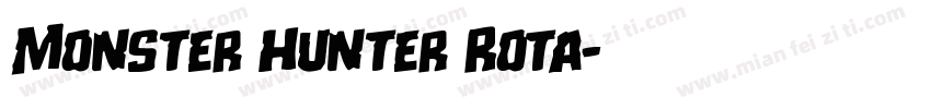 Monster Hunter Rota字体转换